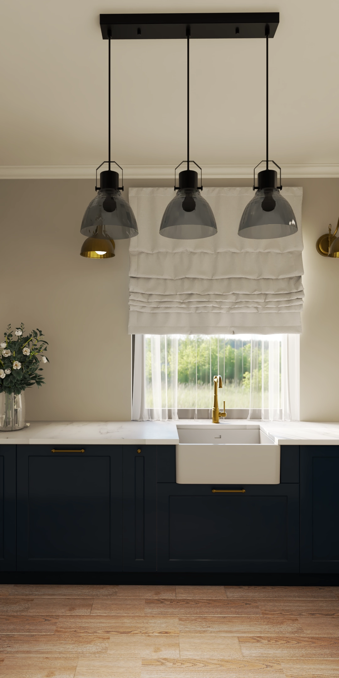 Piękna nowoczesna kuchnia