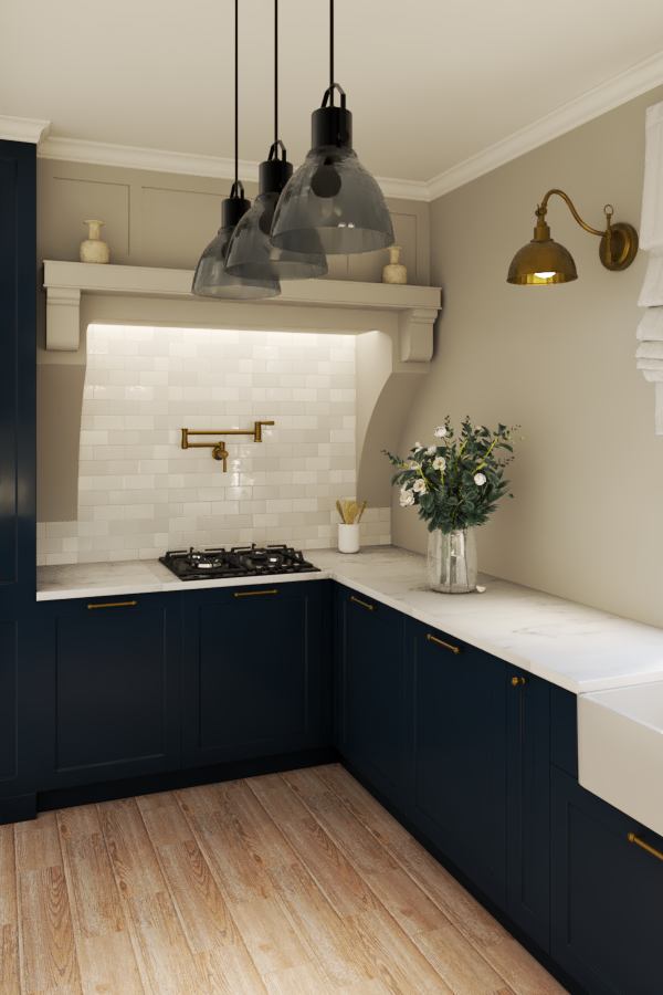 Okap w klasycznym stylu